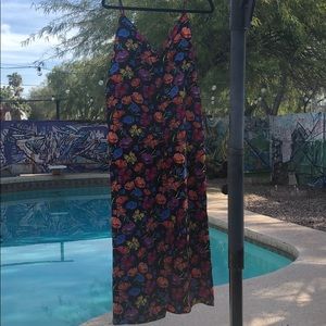 Wide-legged floral jumpsuit romper TOPSHOP